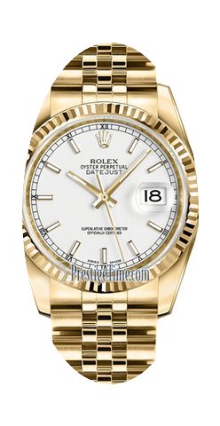 Rolex Datejust 36mm Yellow Gold Midsize ...