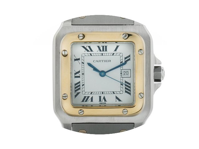 Cartier Santos GM großes Modell Stahl G...