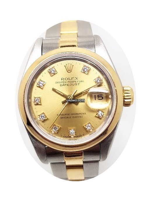Rolex Oyster Perpetual Lady Date with di...
