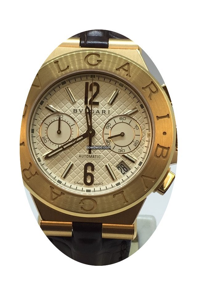 Bulgari 18 kt DIAGONO CHRONO @ Kenjo NYC...