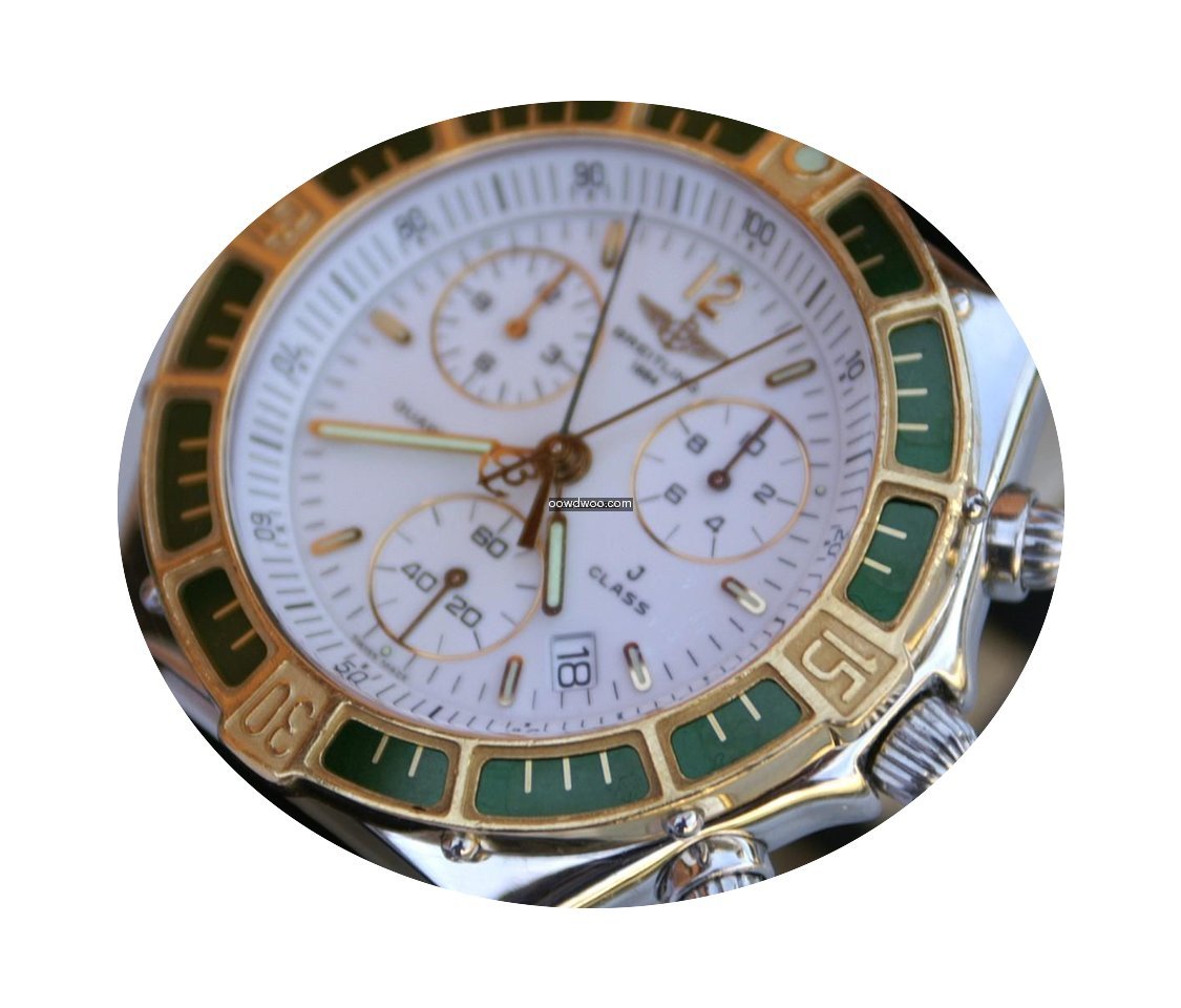 Breitling CLASSE J chrono Or et Acier Ho...