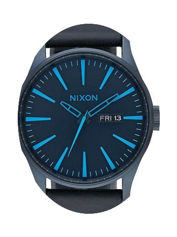 Nixon A105-2224 Sentry Leather All Dark ...