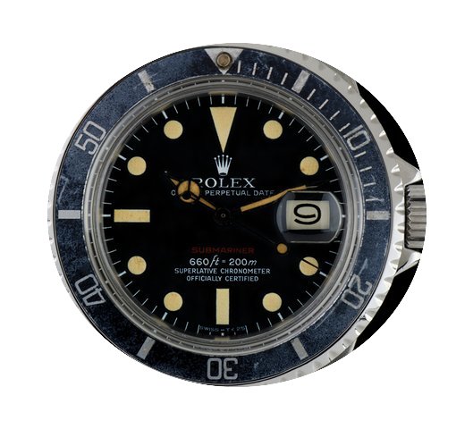 Rolex S/S O/P Red Writing Mark V Black D...