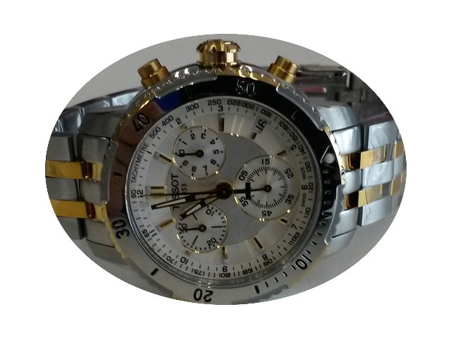 Tissot PRS 200 Gold Steel Sapphire Silve...