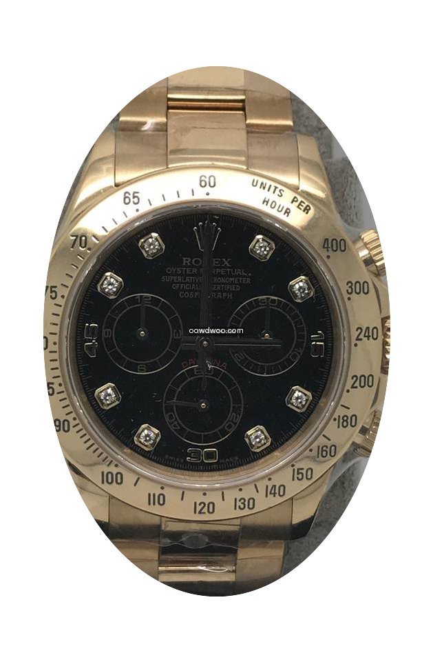 Rolex 116528 18k YG Daytona with Black D...