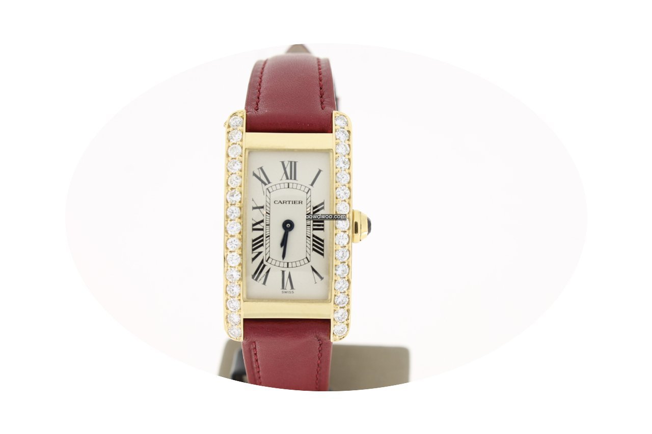 Cartier Tank Americaine 18KGodl Lady Aft...