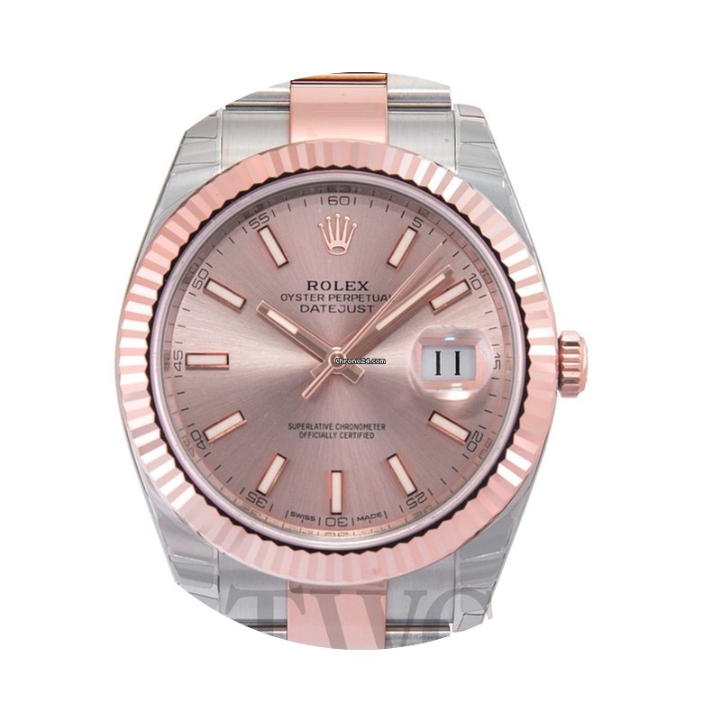 Rolex Datejust 41 Sundust/Rose gold Oyst...
