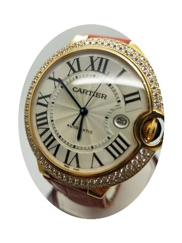 Cartier BALLON BLEU WE900751 WHITE 18K G...
