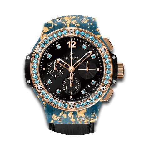 Hublot Big Bang Gold Linen Blue Gold...