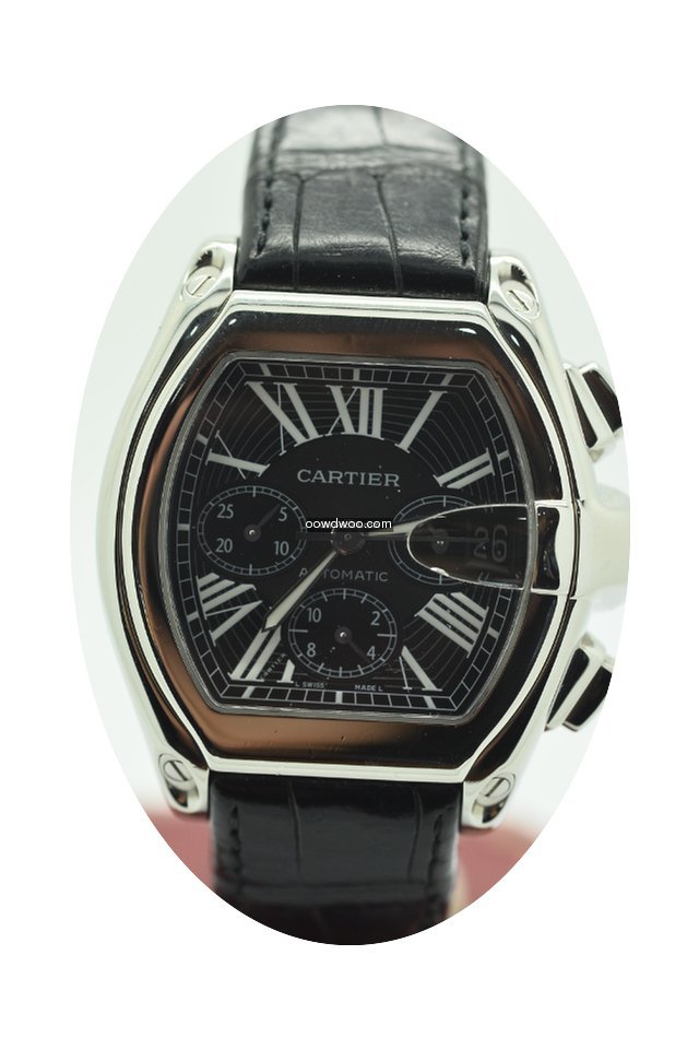 Cartier Roadster Chronograph Black Stain...