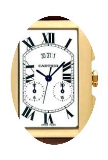 Cartier Tank Americane 18k gold chronogr...
