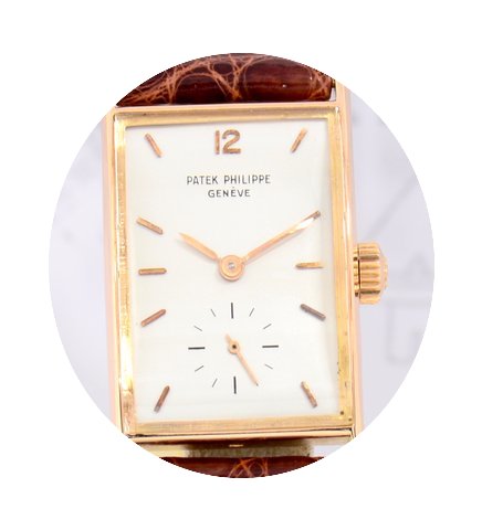 Patek Philippe 18K Roségold Rectangular...