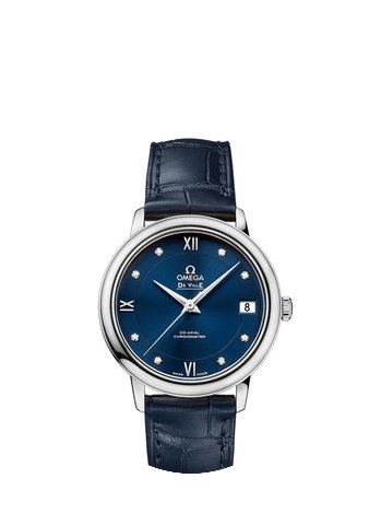 Omega De Ville Prestige Co-Axial Blue Di...