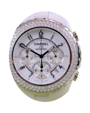 Chanel J12 H1008 White Ceramic Chronogra...