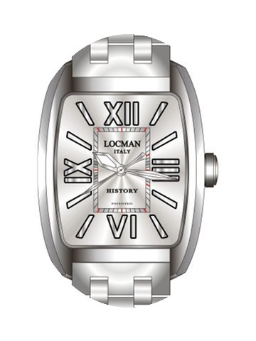 Locman History 488N00AGFNK0BR0 Steel Qua...