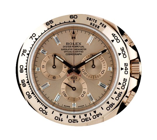 Rolex 18k R/G Unworn Rose Baguette Diamo...