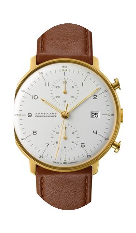Junghans Max Bill Chronoscope Farbe Brau...