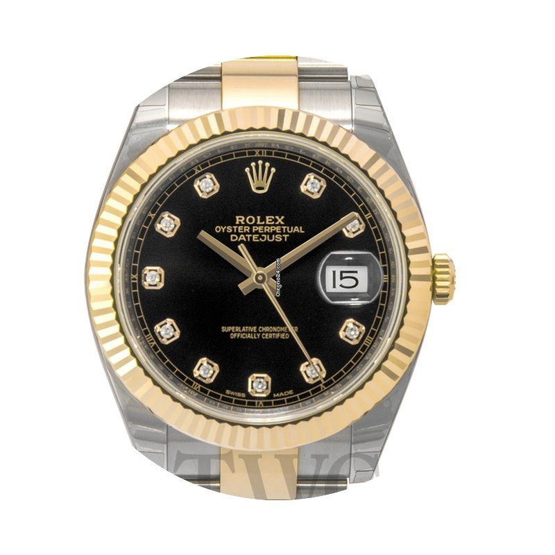 Rolex Datejust 41 Black/18k gold Oyster ...