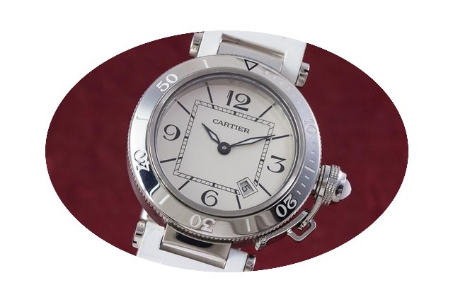 Cartier Lady Miss Pasha Edelstahl Damenu...