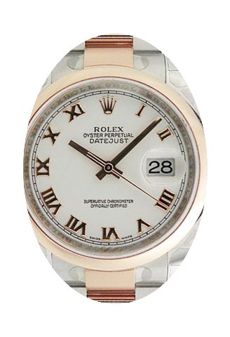 Rolex Datejust 36 116201-WHTRDO White Ro...