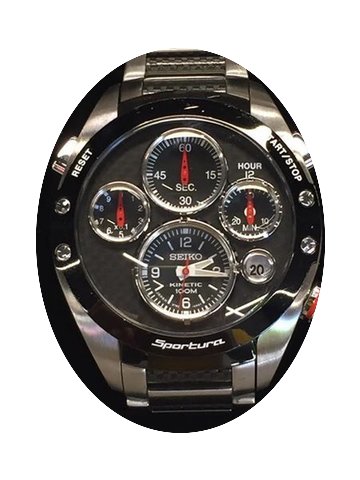 Seiko Sportura Kinetic Chronograph Honda...