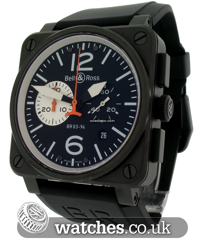 Bell & Ross BR 03-94 Chronograph Black a...