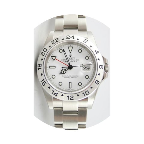 Rolex Explorer II 16570 White Face No Ho...