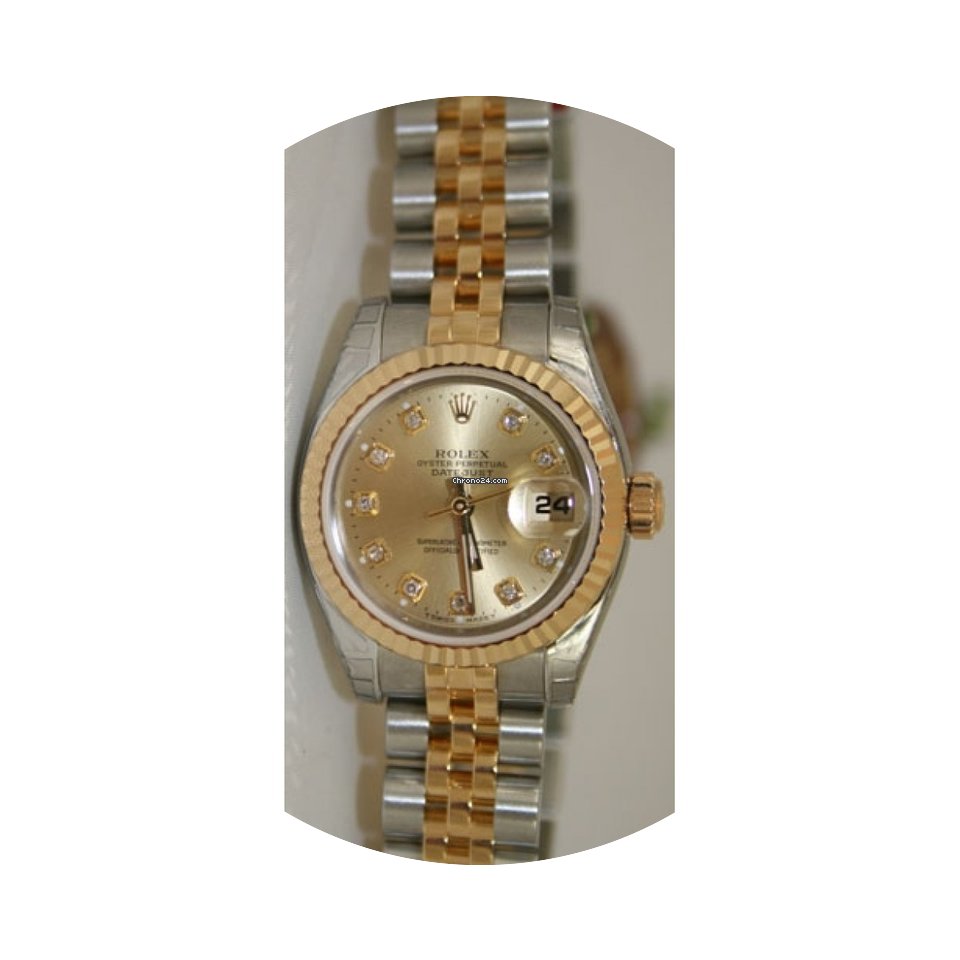 Rolex Datejust Lady's New Heavy Steel & ...