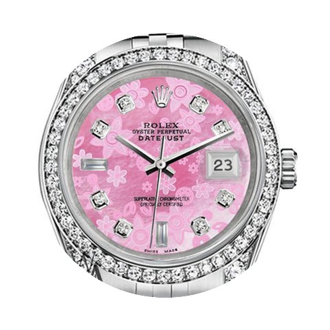 Rolex Datejust 36mm Stainless Steel Pink...