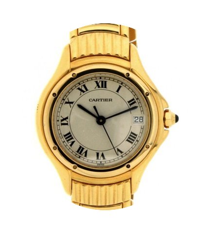 Cartier Cougar 117000r001484 In Oro Gial...