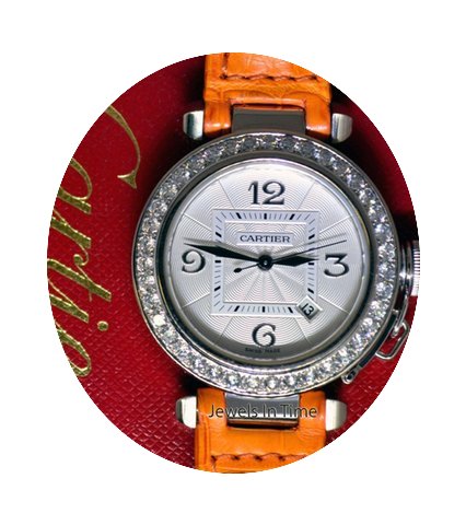 Cartier Pasha 32mm 18k White Gold & ...