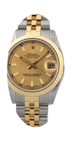 Rolex Datejust Lady champagner index 178...