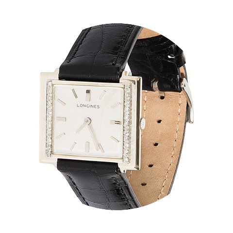 Longines Vintage 1960s 14K White Gold &a...