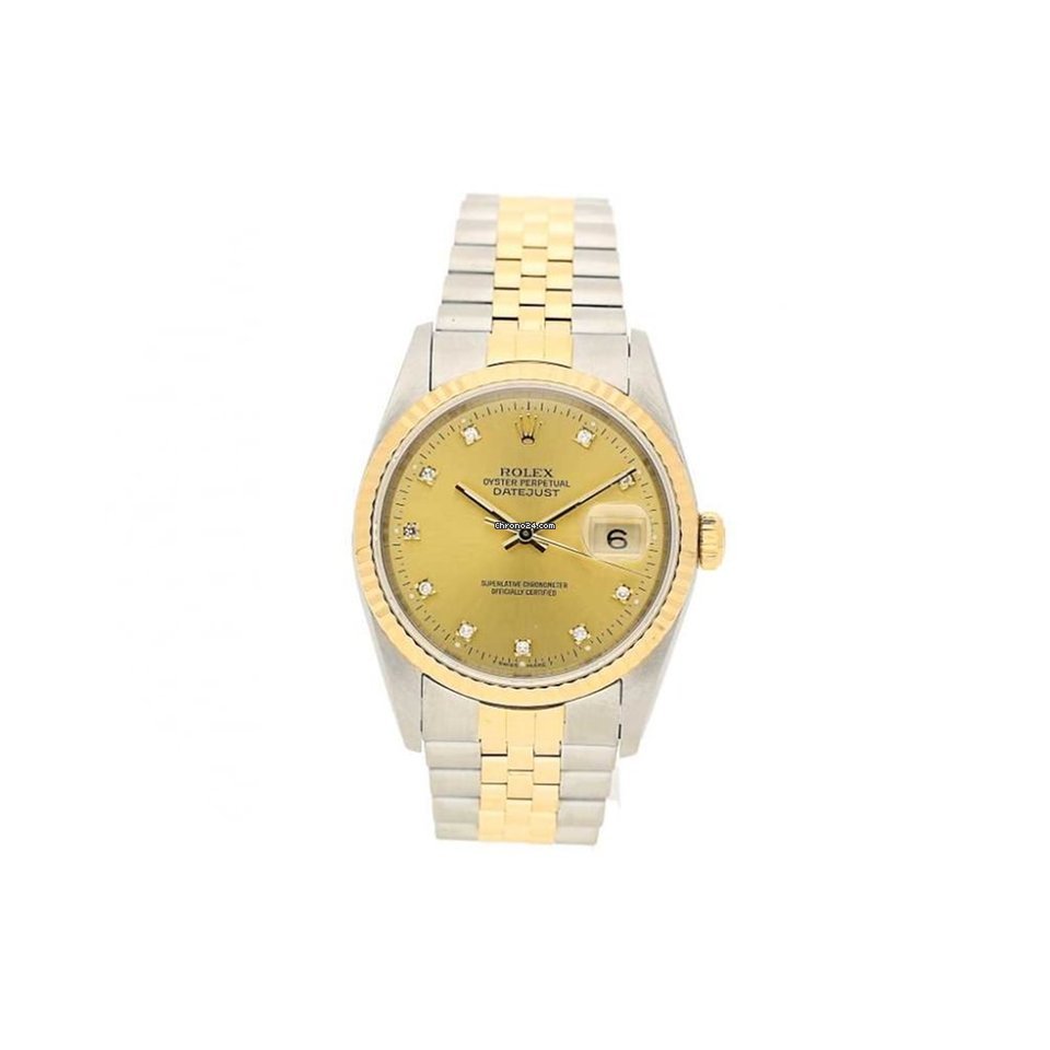 Rolex Datejust 16233 - Champagne Diamond...