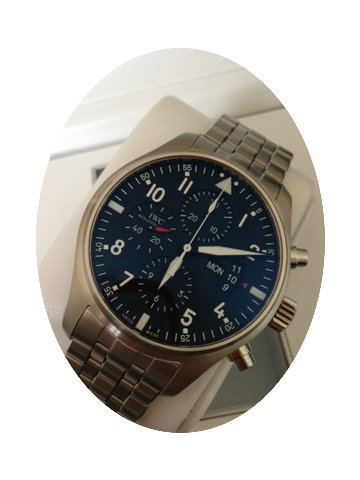 IWC Fliegeruhr Chronograph mit Stahlband...