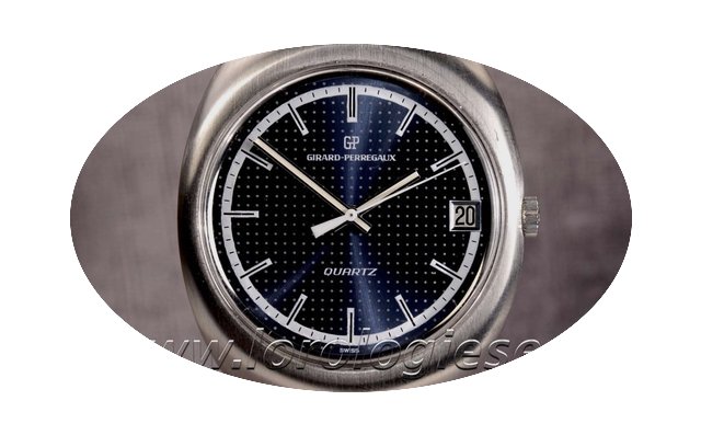 Girard Perregaux Vintage 1970`s Xl Steel...