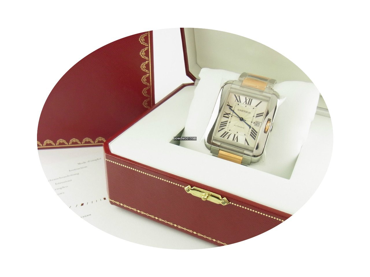 Cartier Tank Anglaise Xl Automatik Stahl...