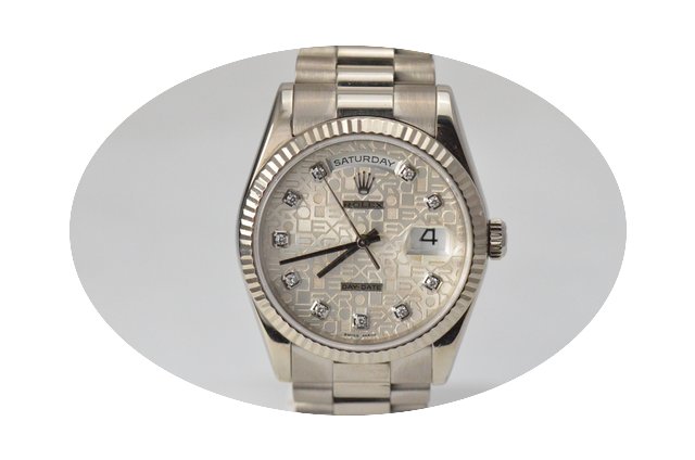 Rolex White Gold Day Date President Jubi...