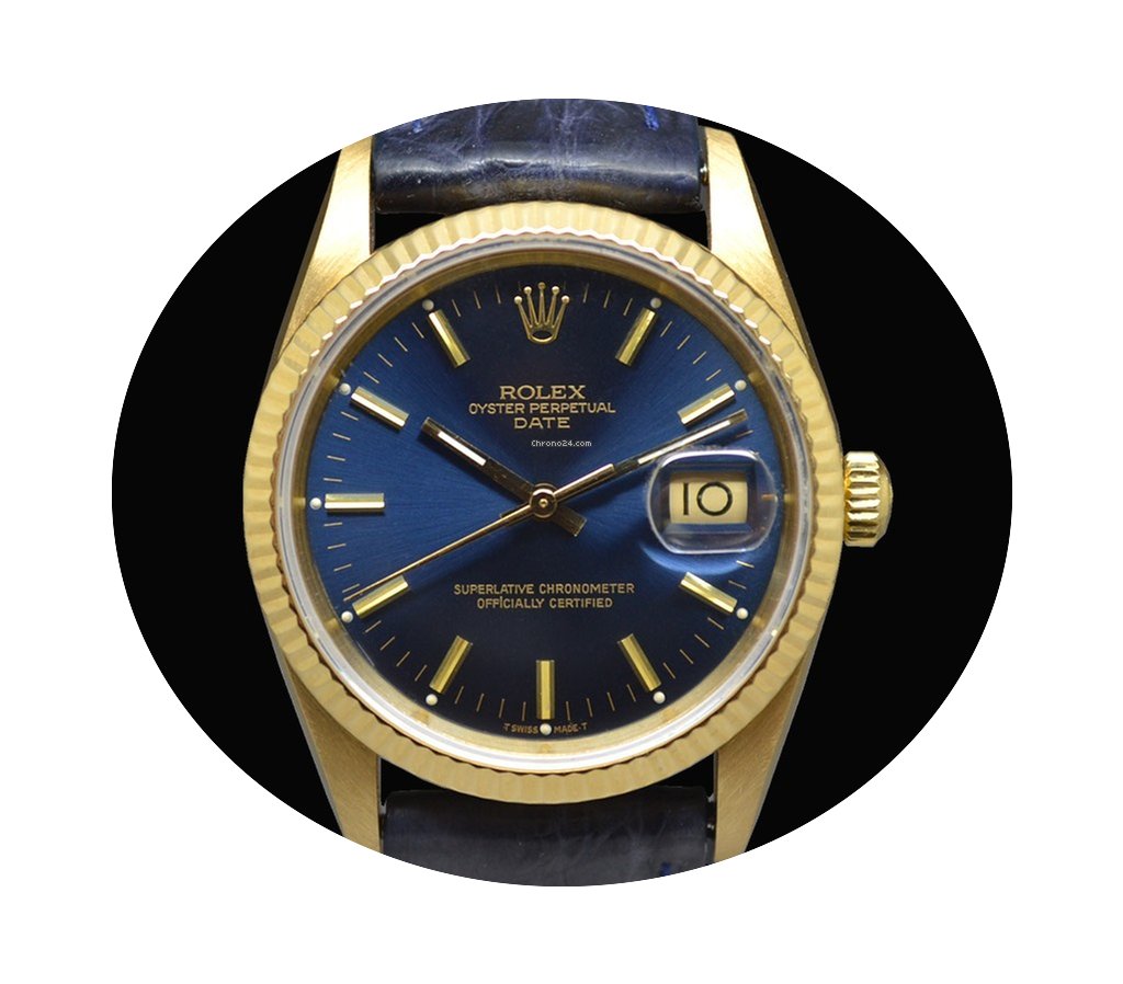 Rolex Oyster Perpetual Date 15238 Full G...