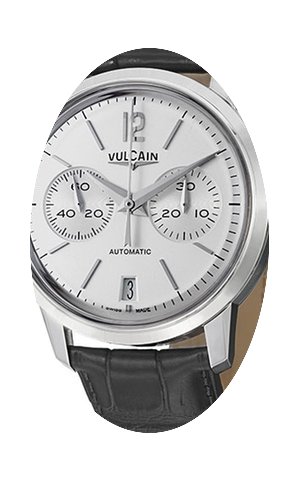 Vulcain 50s Presidents Grey Leather Stra...