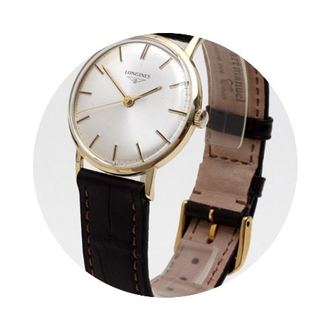 Longines 585/14kt Gelbgold Herrenuhr von...