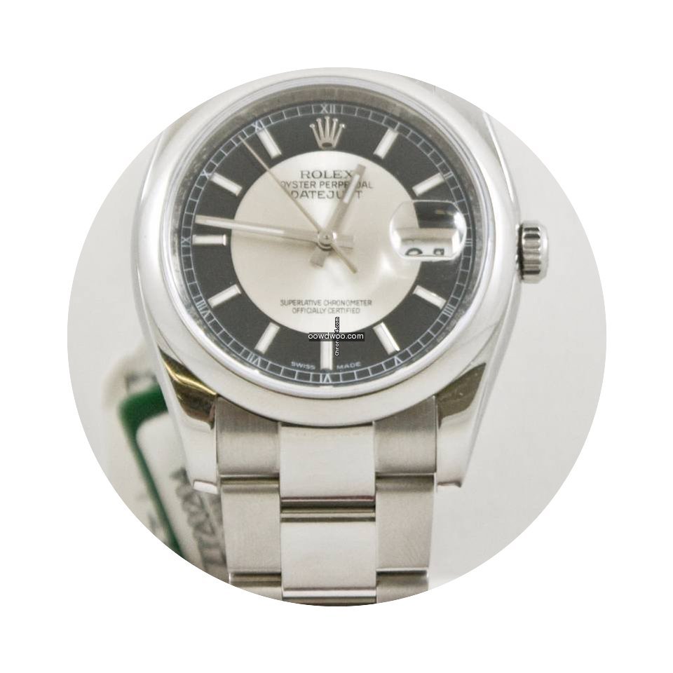 Rolex Datejust 116200 Black Tuxedo Face ...