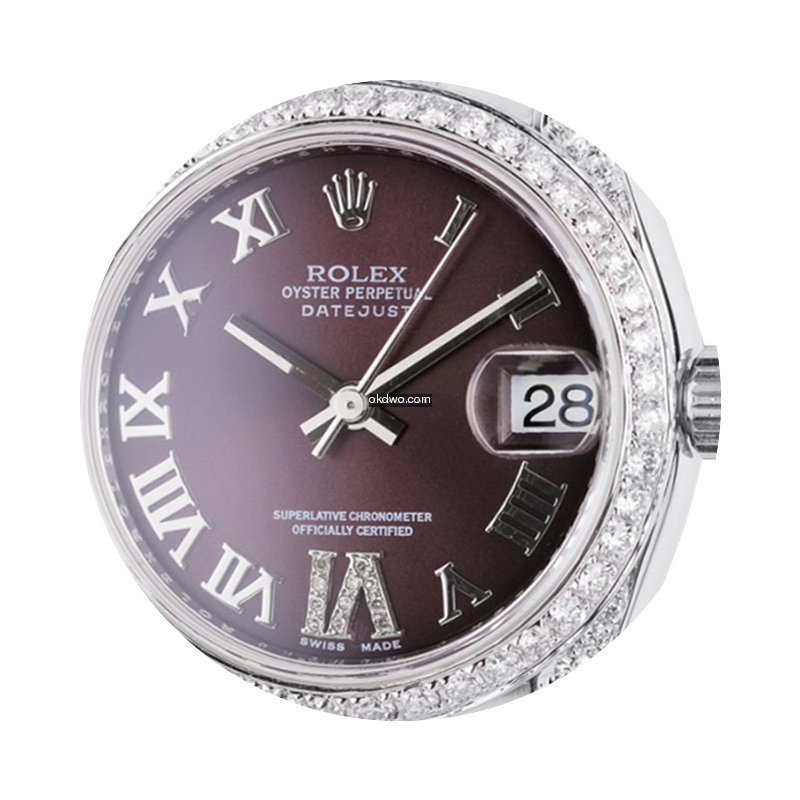 Rolex DateJust 31mm Steel Diamond Set Cu...