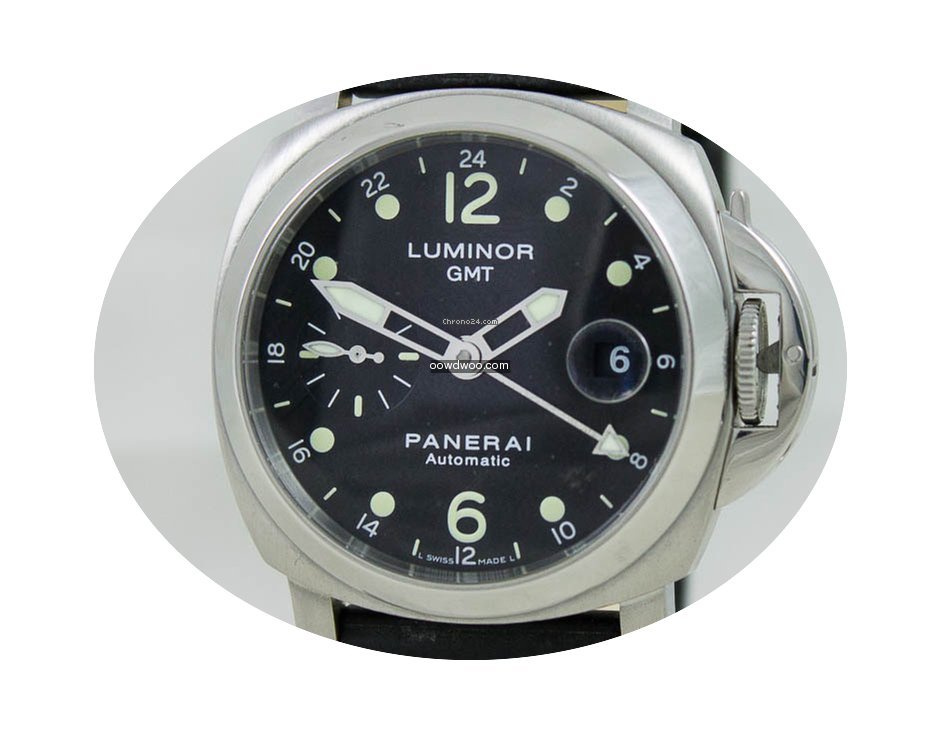 Panerai Luminor GMT Steel Black Dial...