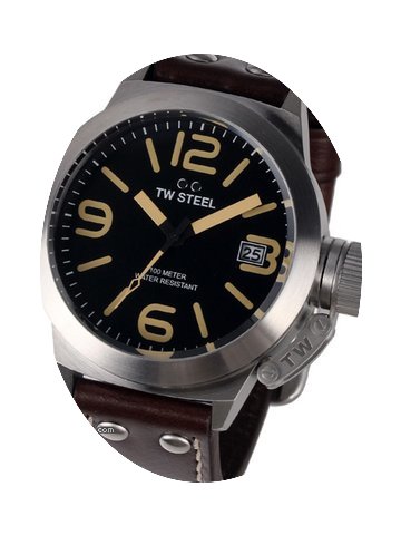 TW Steel CS31 Canteen Leather 45mm 10ATM...