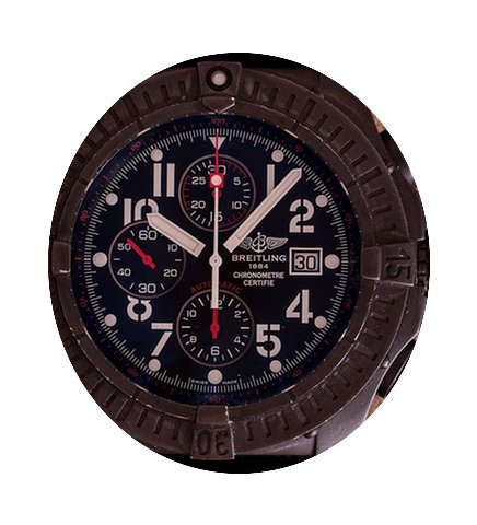 Breitling Super Avenger Black Steel Limi...