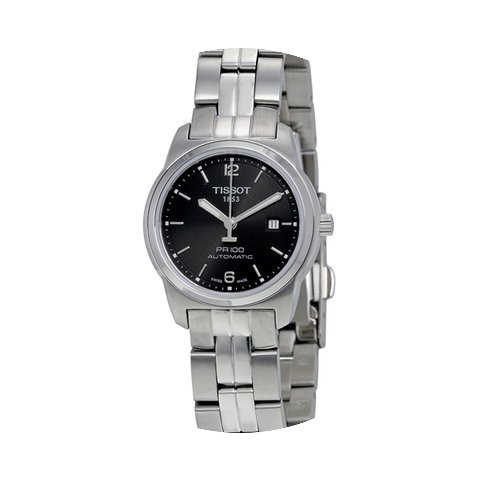 Tissot PR100 Automatic Black Dial Ladies...