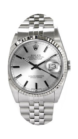 Rolex Men's Datejust Stainless Steel Sil...
