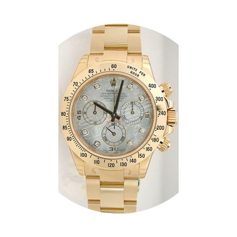 Rolex Daytona 116528 18K Yellow Gold Wit...