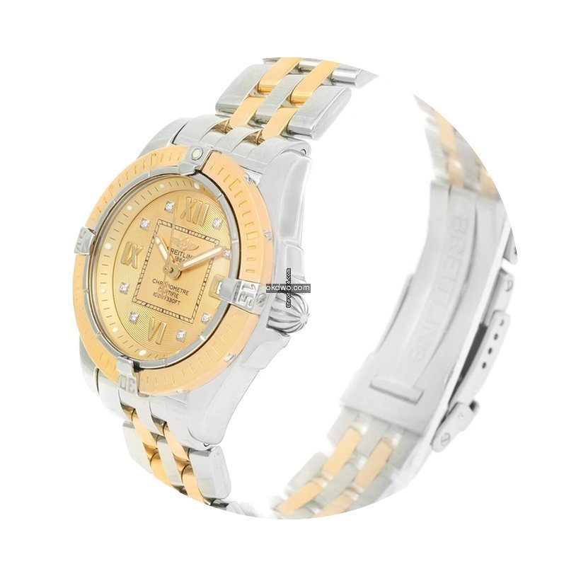 Breitling Cockpit Ladies Steel Yellow Go...